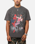 73Studio Marvel’s Spider-Man Peter Parker & MJ Heavyweight T-Shirt Black Wash