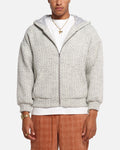 XXIII Boucle Tweed Zip Hoodie Grey Marle