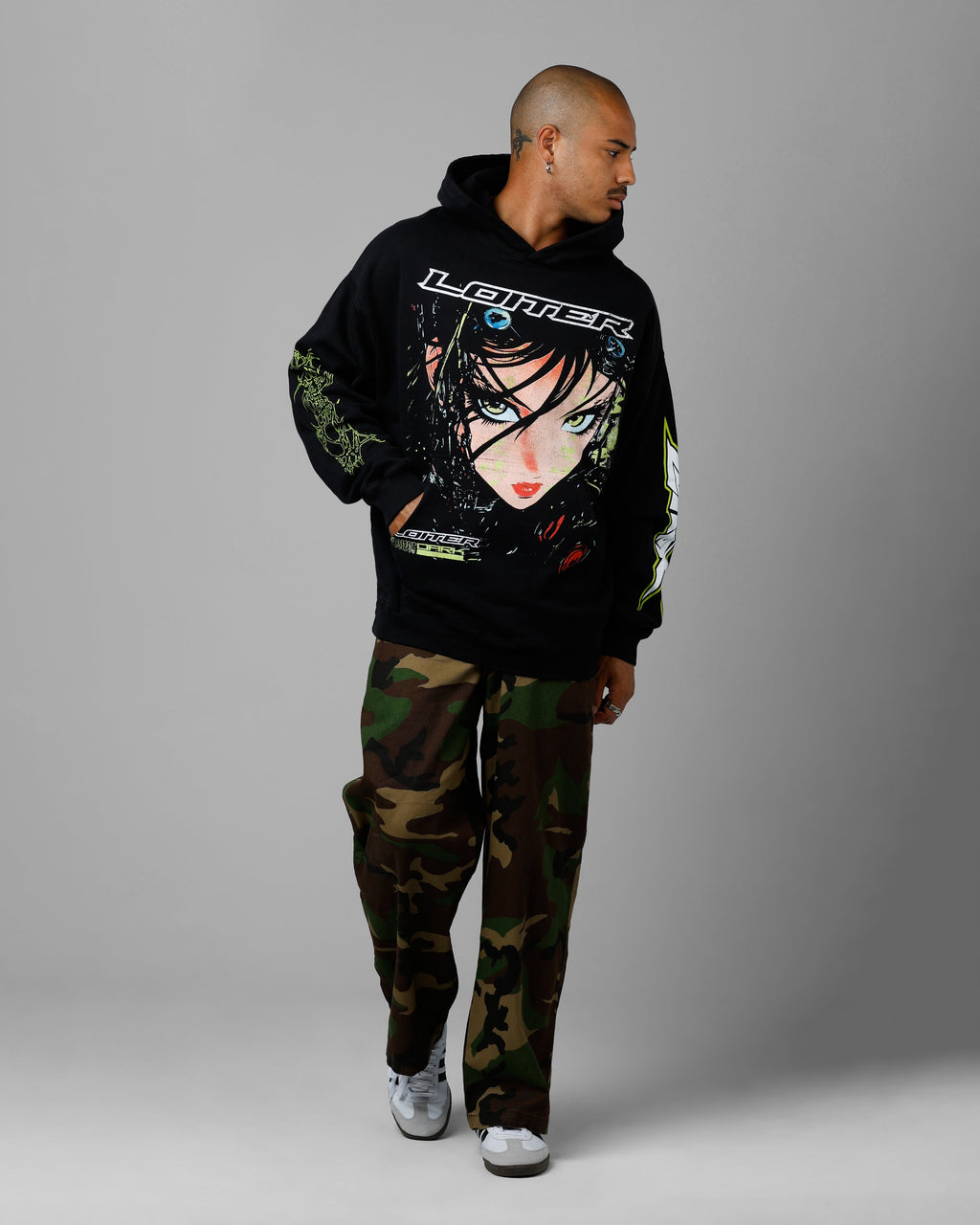 Loiter Project Dark Premium Hoodie Black