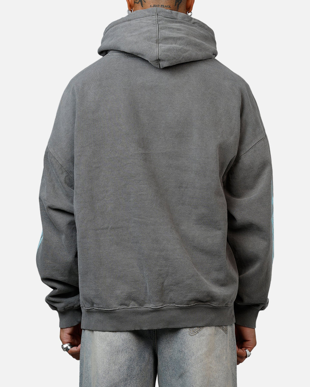 73Studio X Lord Of The Rings The Balrog Premium Hoodie Washed Charcoal