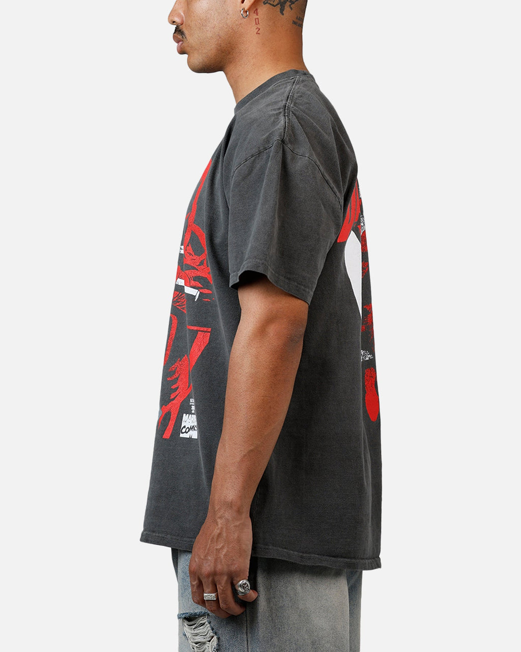 American Thrift Marvel Daredevil Comic Heavyweight T-Shirt Black Wash