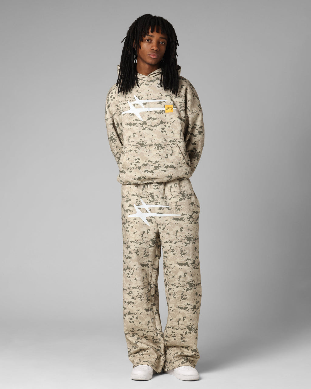 Loiter Hybrid Hoodie Digi Camo
