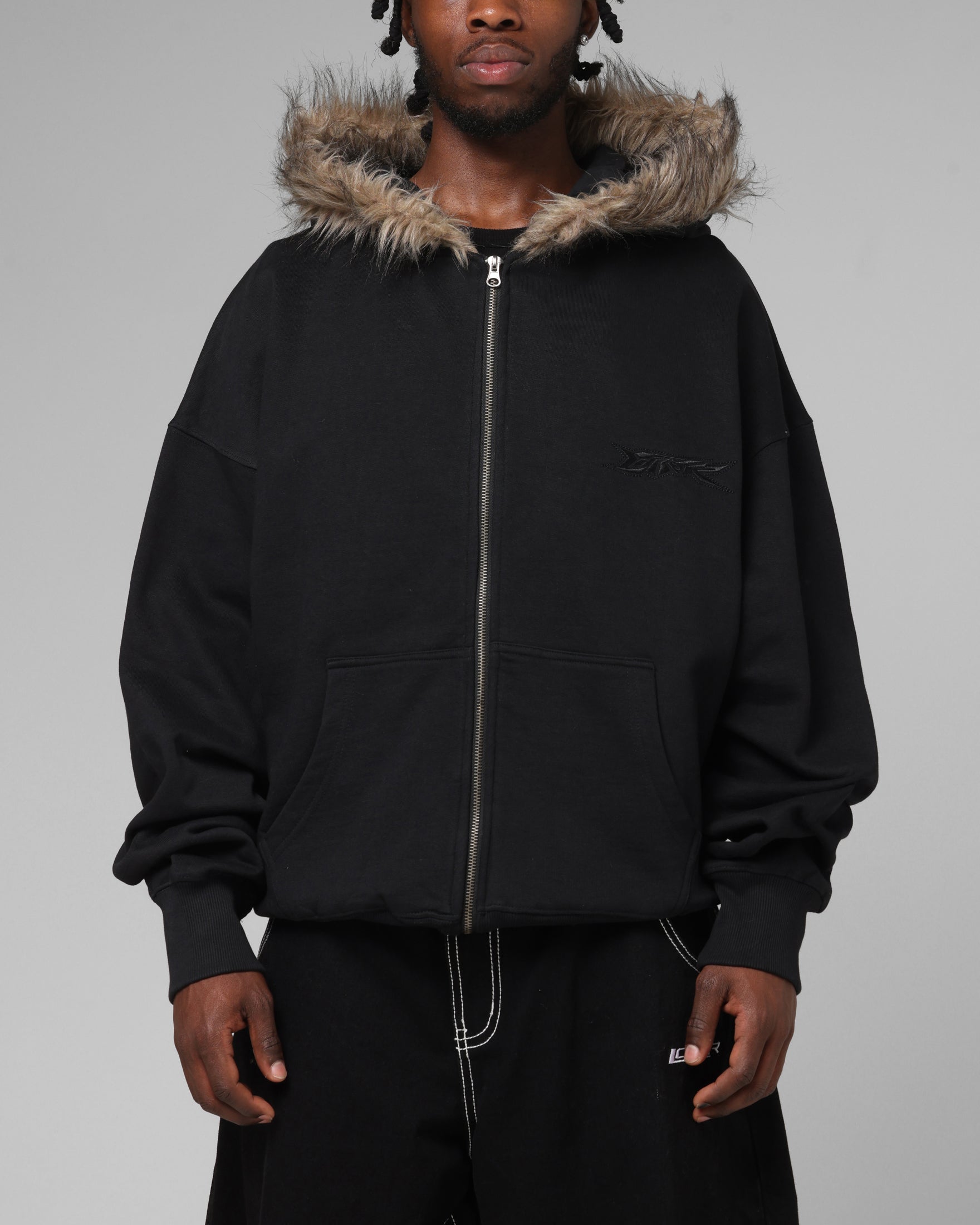 Loiter Purity Zip Hoodie Black