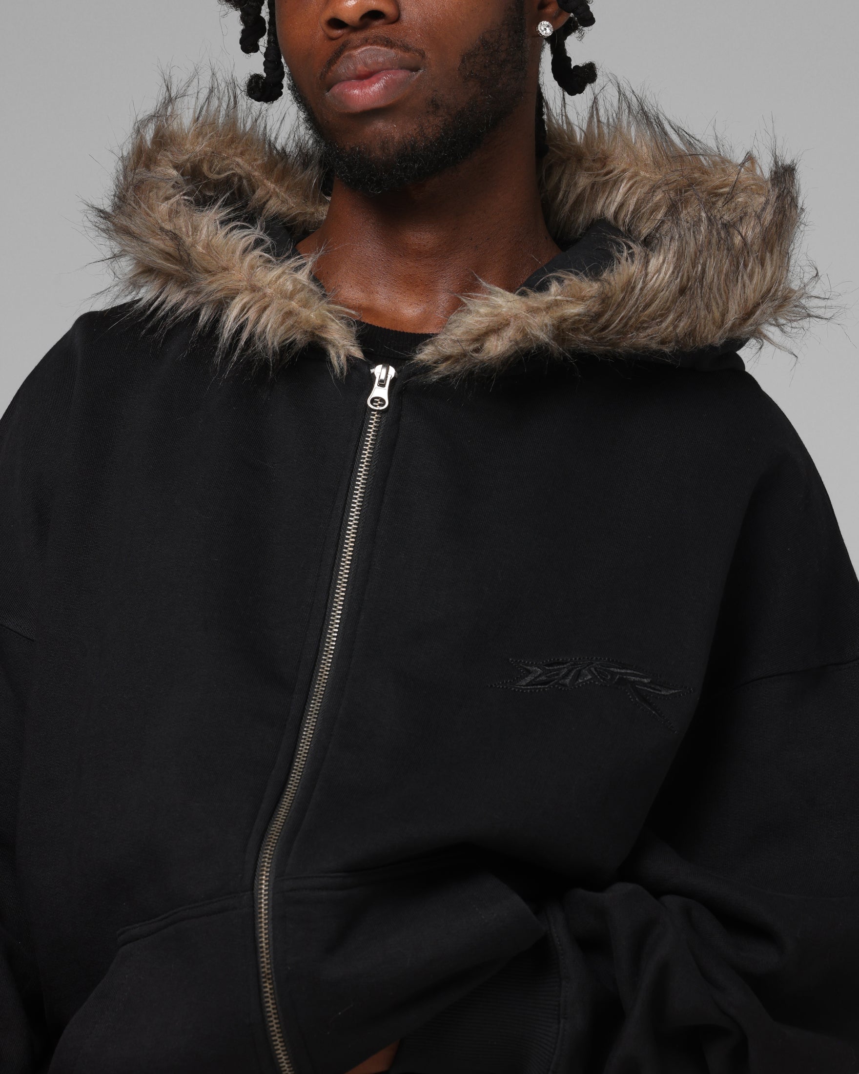 Loiter Purity Zip Hoodie Black