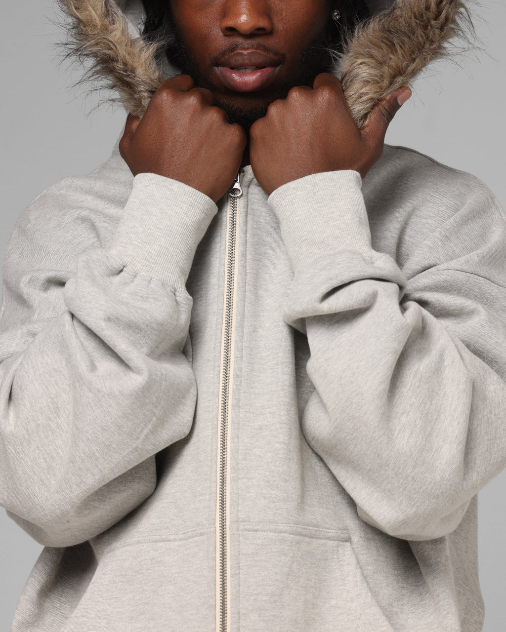 Loiter Purity Zip Hoodie Grey