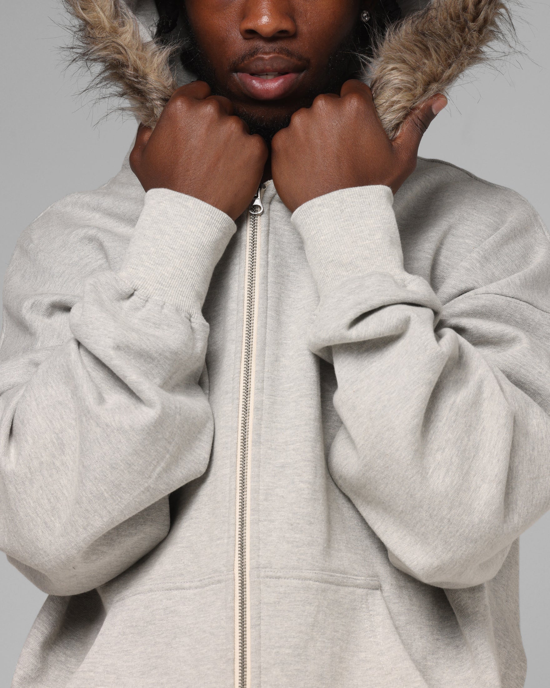 Loiter Purity Zip Hoodie Grey