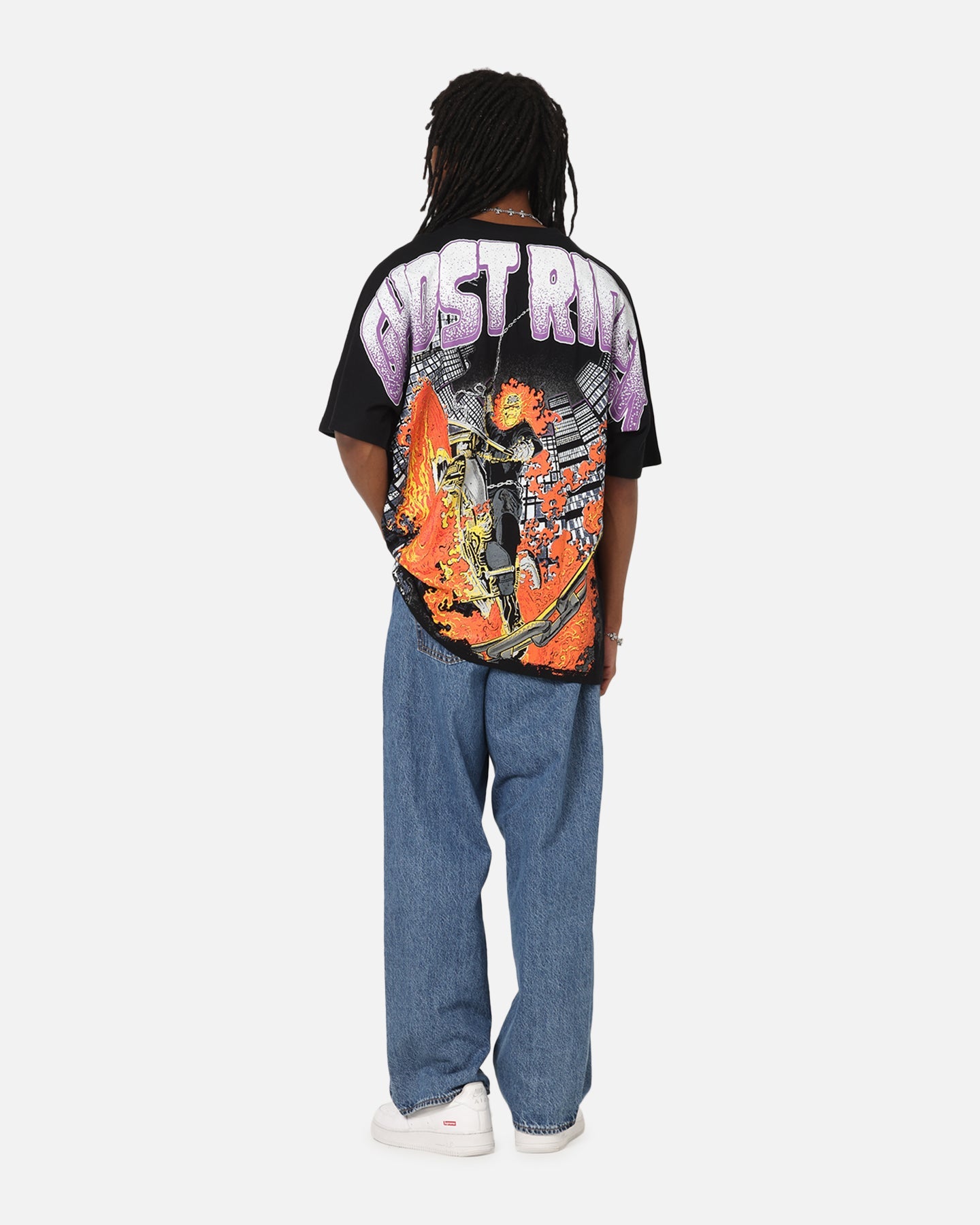 73Studio Marvel Ghost Rider All Over Print T-Shirt Black