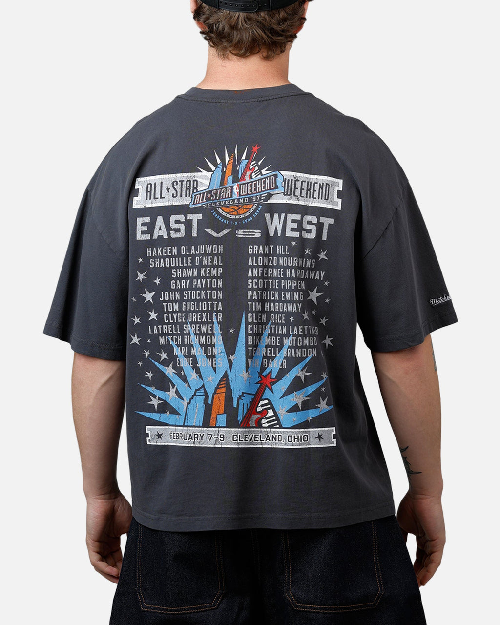 Mitchell & Ness NBA 1997 All-Star Game T-Shirt Washed Black