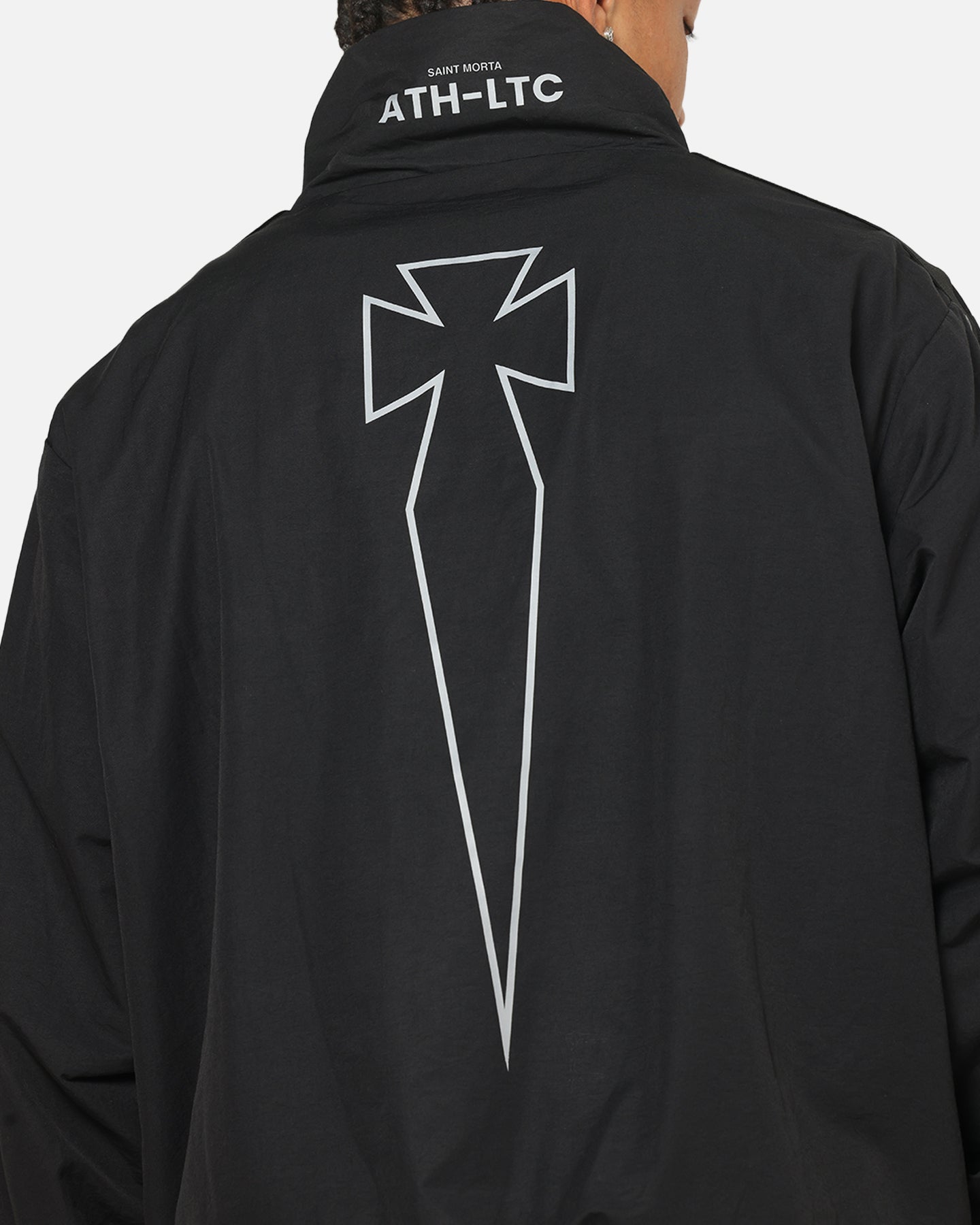 Saint Morta Athltc Zip Jacket Dark Black/White