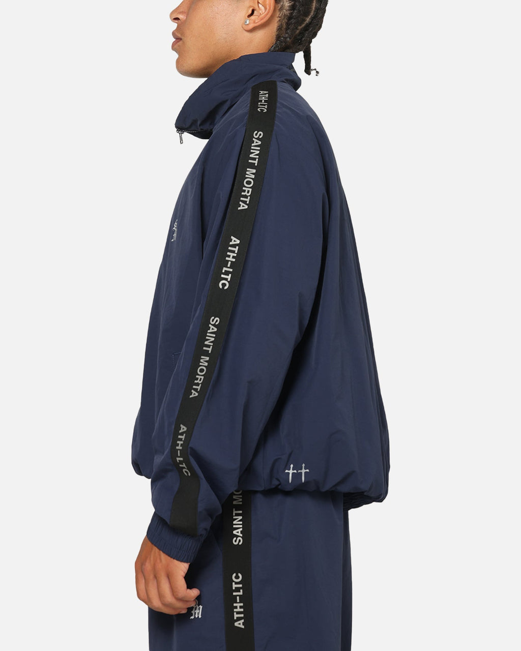 Saint Morta Athltc Zip Jacket Dark Royal/White