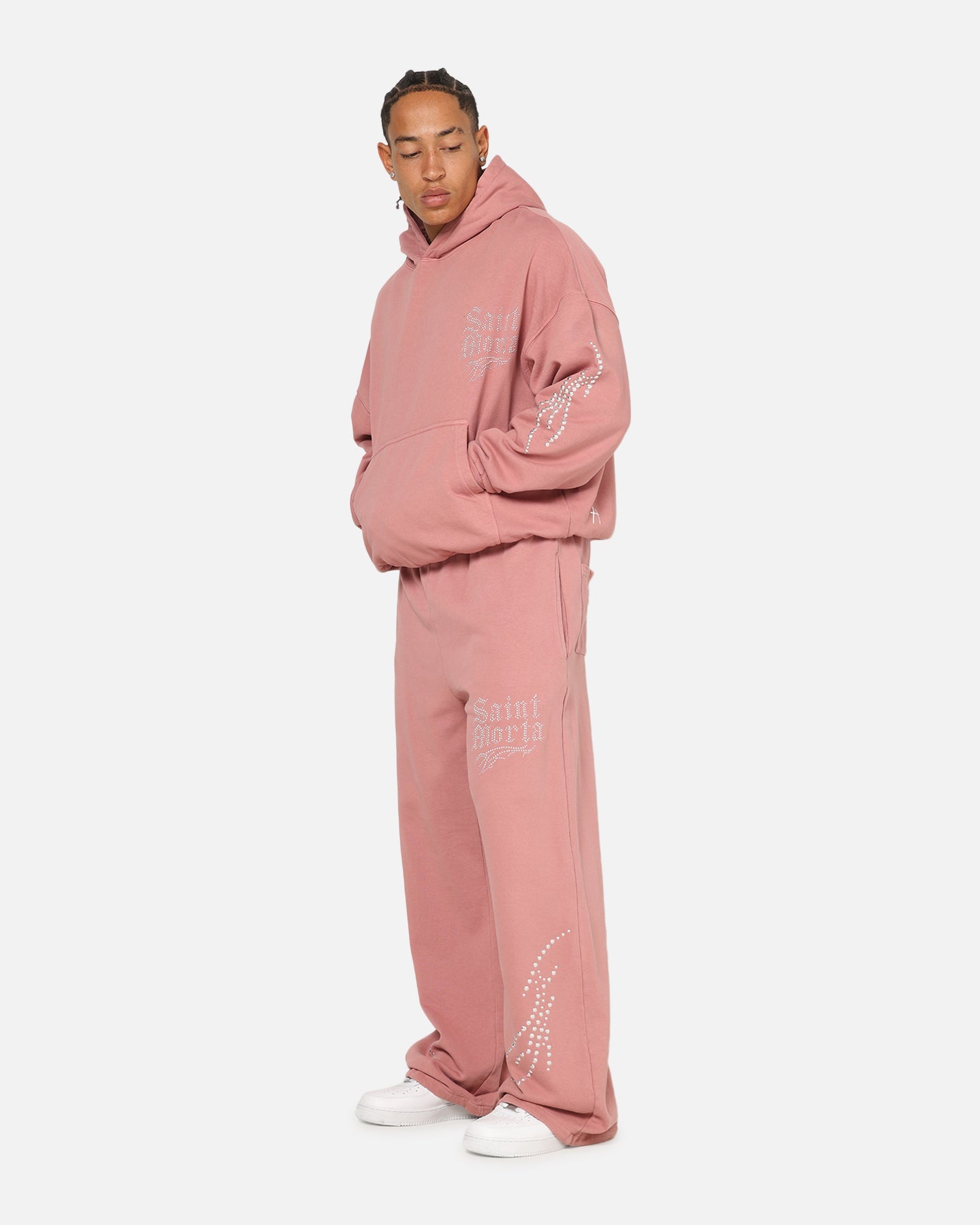 Saint Morta Sanctified Hoodie Dusty Pink