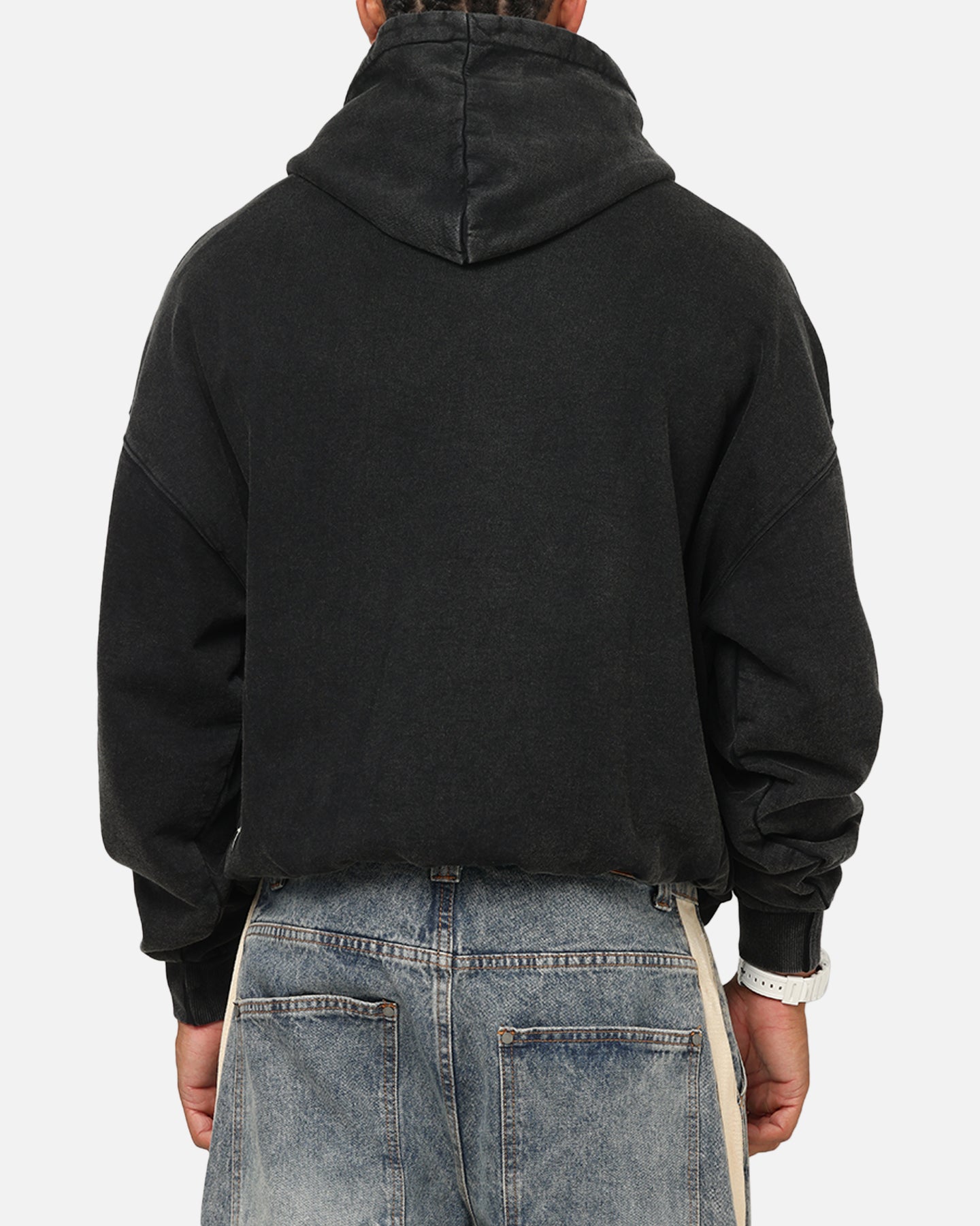 Saint Morta Pearl Script Hoodie Vintage Black