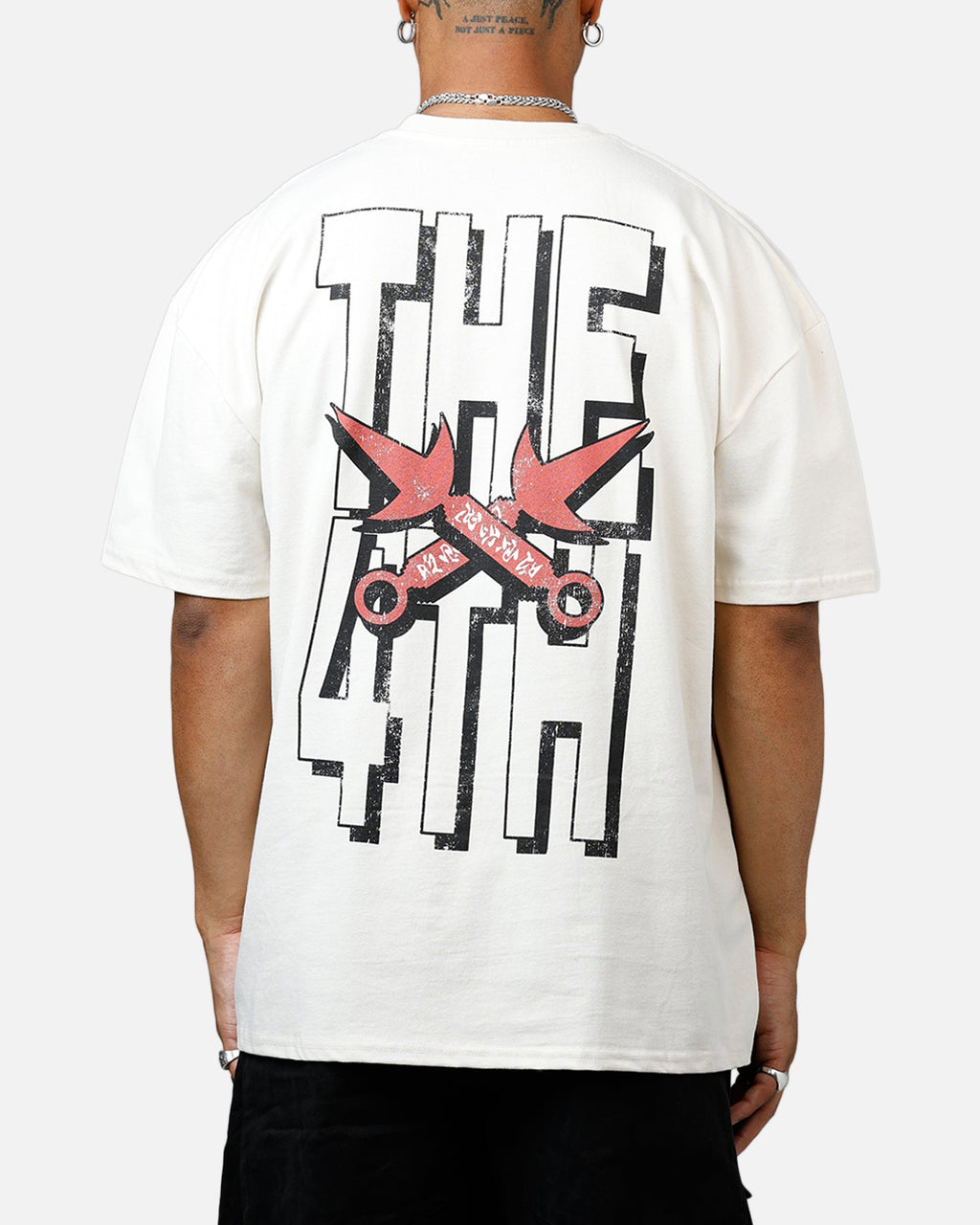 73Studio X Naruto Minato Namikaze Heavyweight T-Shirt Off White