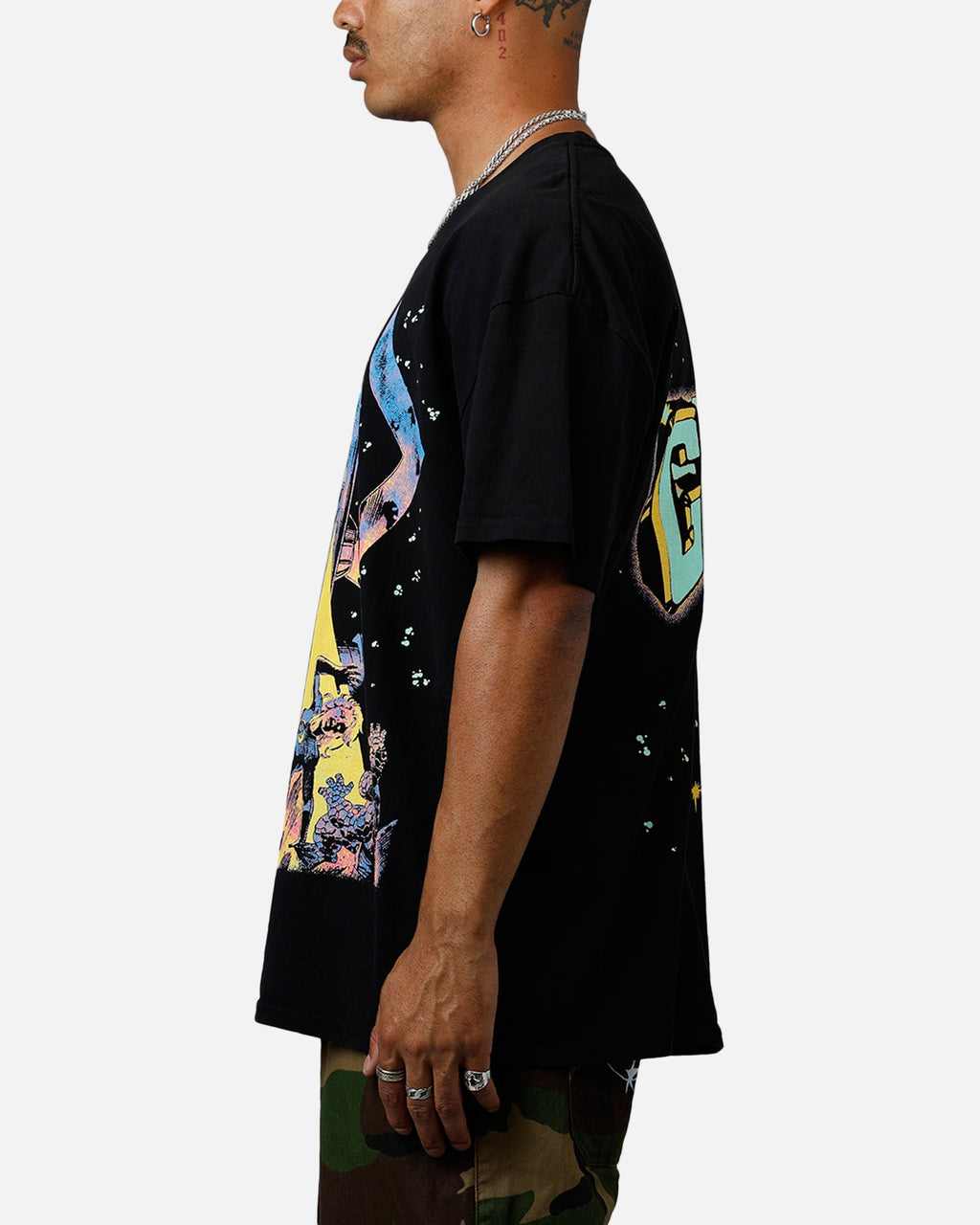 73Studio Marvel Fantastic Four Galactus Vintage T-Shirt Black