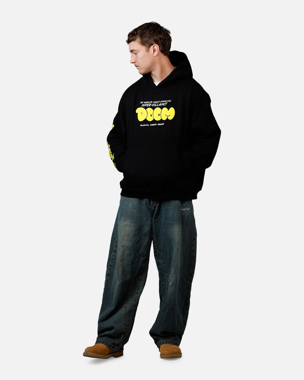 73Studio Marvel Fantastic Four Doctor Doom Villain Premium Hoodie Black