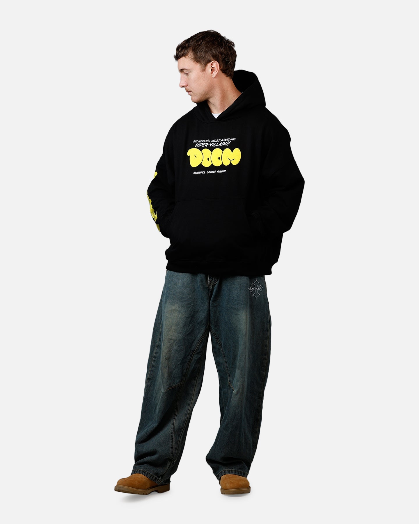73Studio Marvel Fantastic Four Doctor Doom Villain Premium Hoodie Black