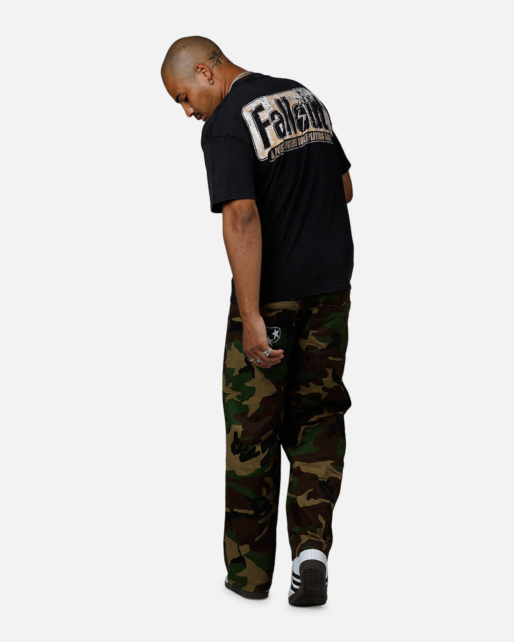 73Studio X Fallout '97 Fallout Vintage T-Shirt Black Acidwash
