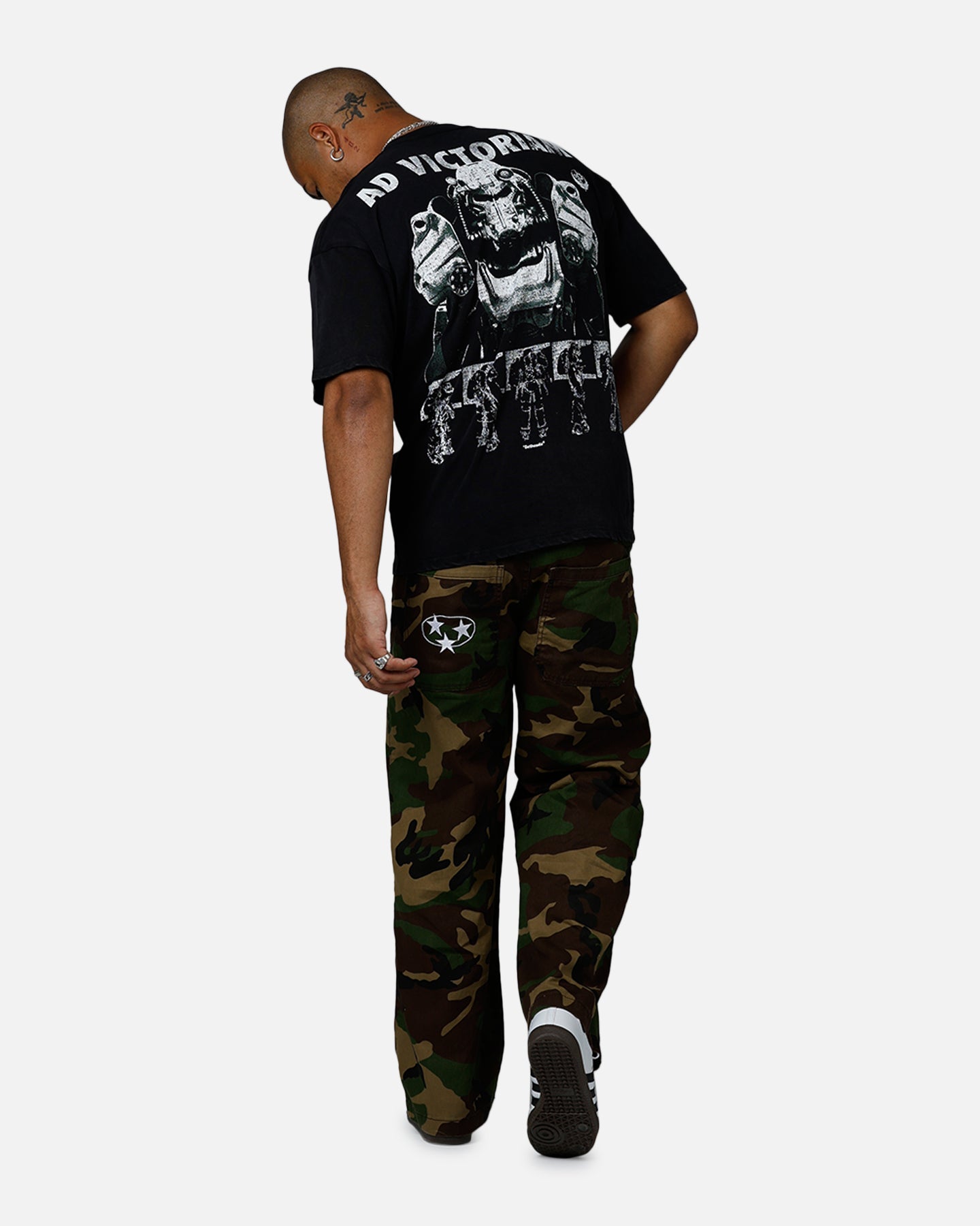 73Studio X Fallout '15 Fallout 4 Vintage T-Shirt Off Black