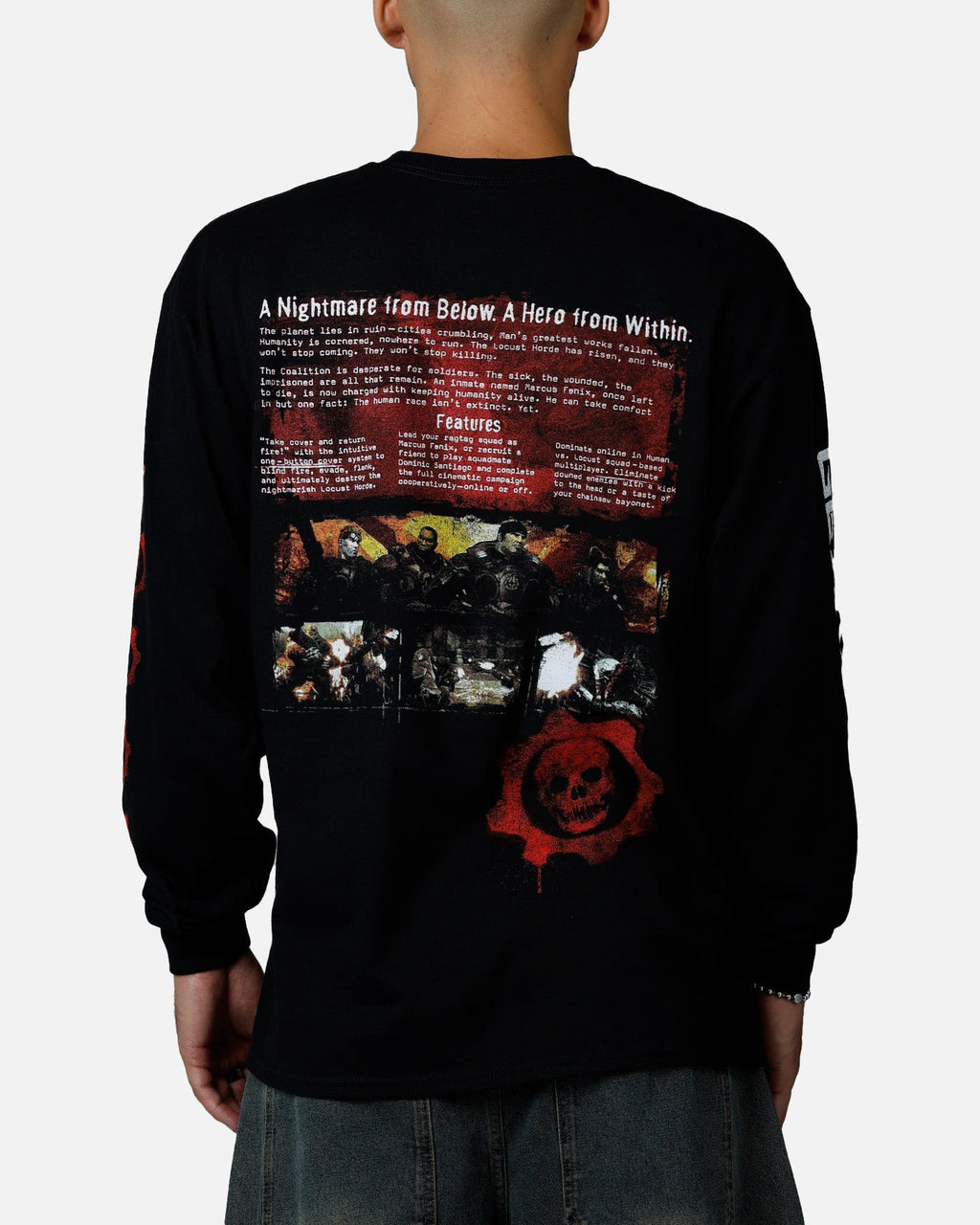 73Studio X Gears Of War Gears Of Wear Long Sleeve T-Shirt Black