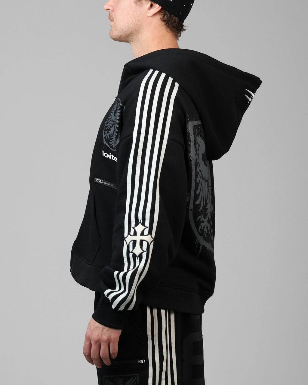Loiter Imperial Zip Hoodie Black