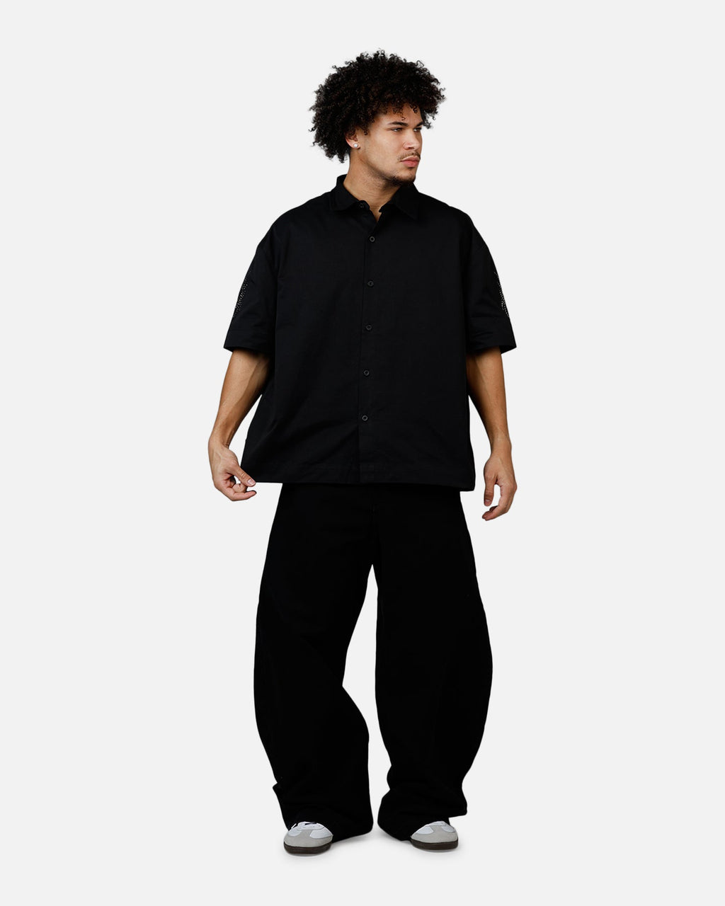 Saint Morta Sanctified Button Up Shirt Black