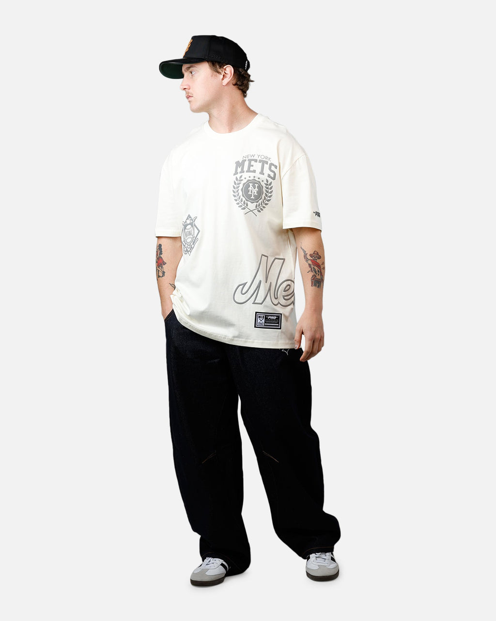 Pro Standard New York Mets Street Team T-Shirt Eggshell