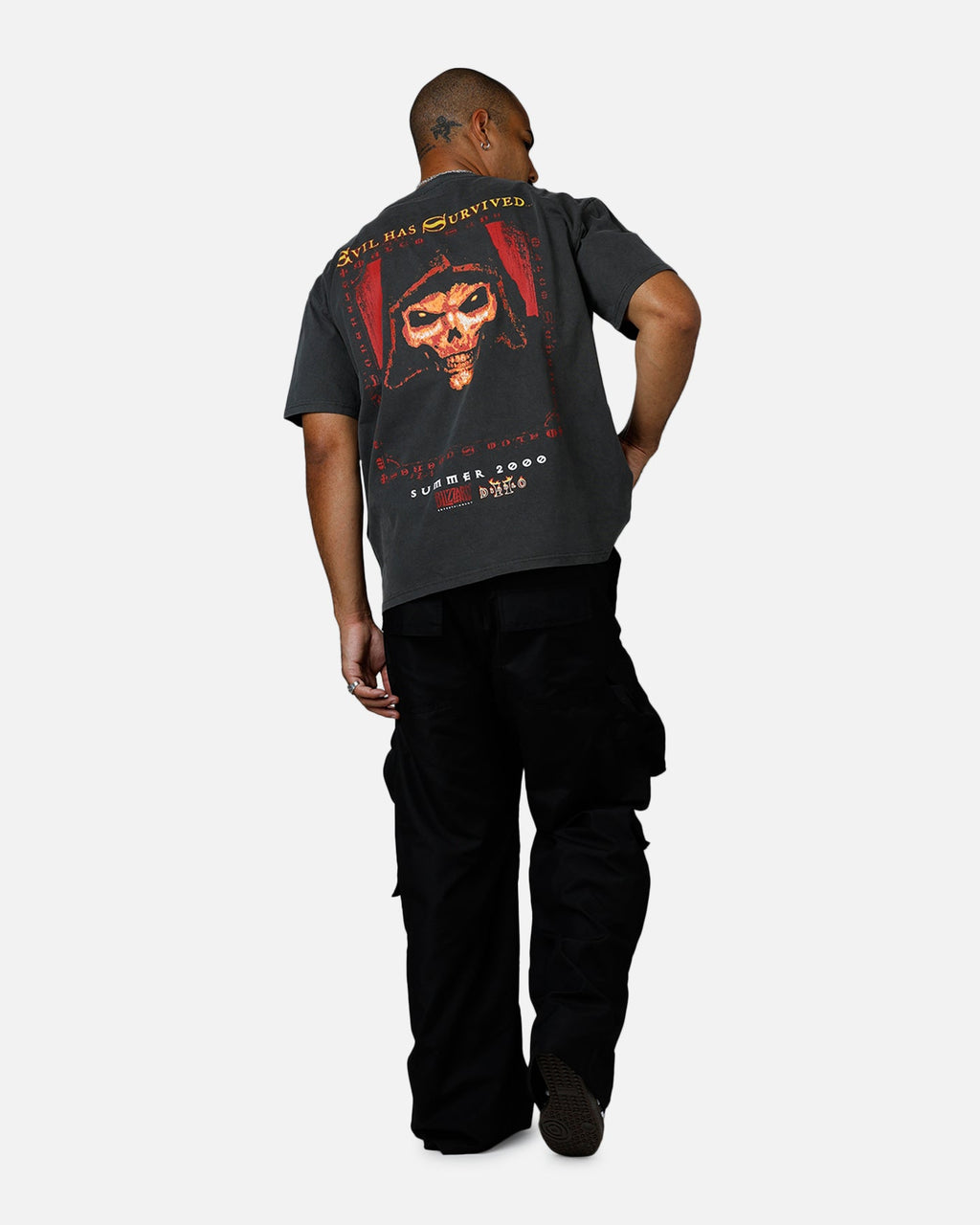 73Studio X Diablo II Halloween Summer 2000 T-Shirt Black Wash