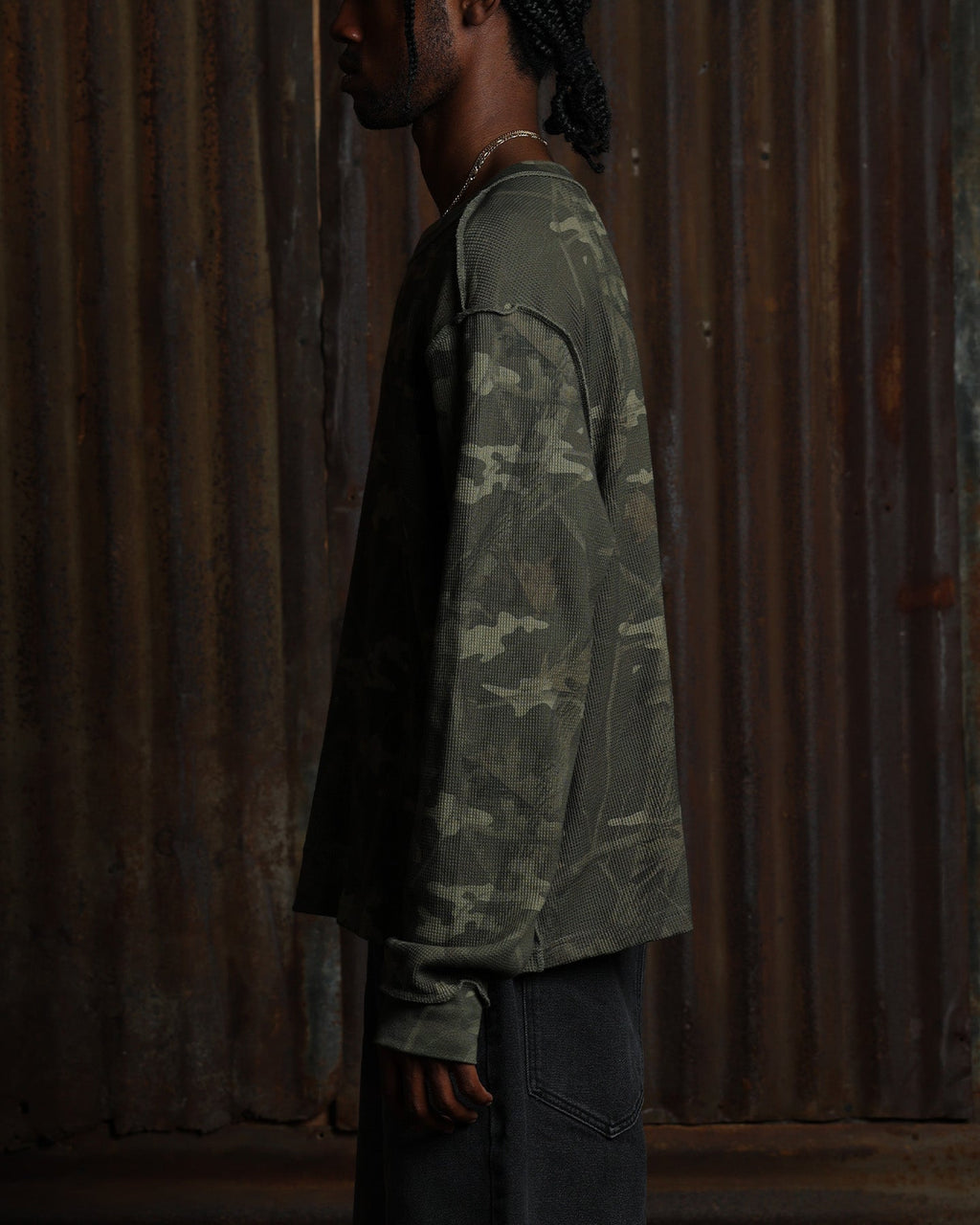 American Thrift Long Sleeve Thermal T-Shirt Camo