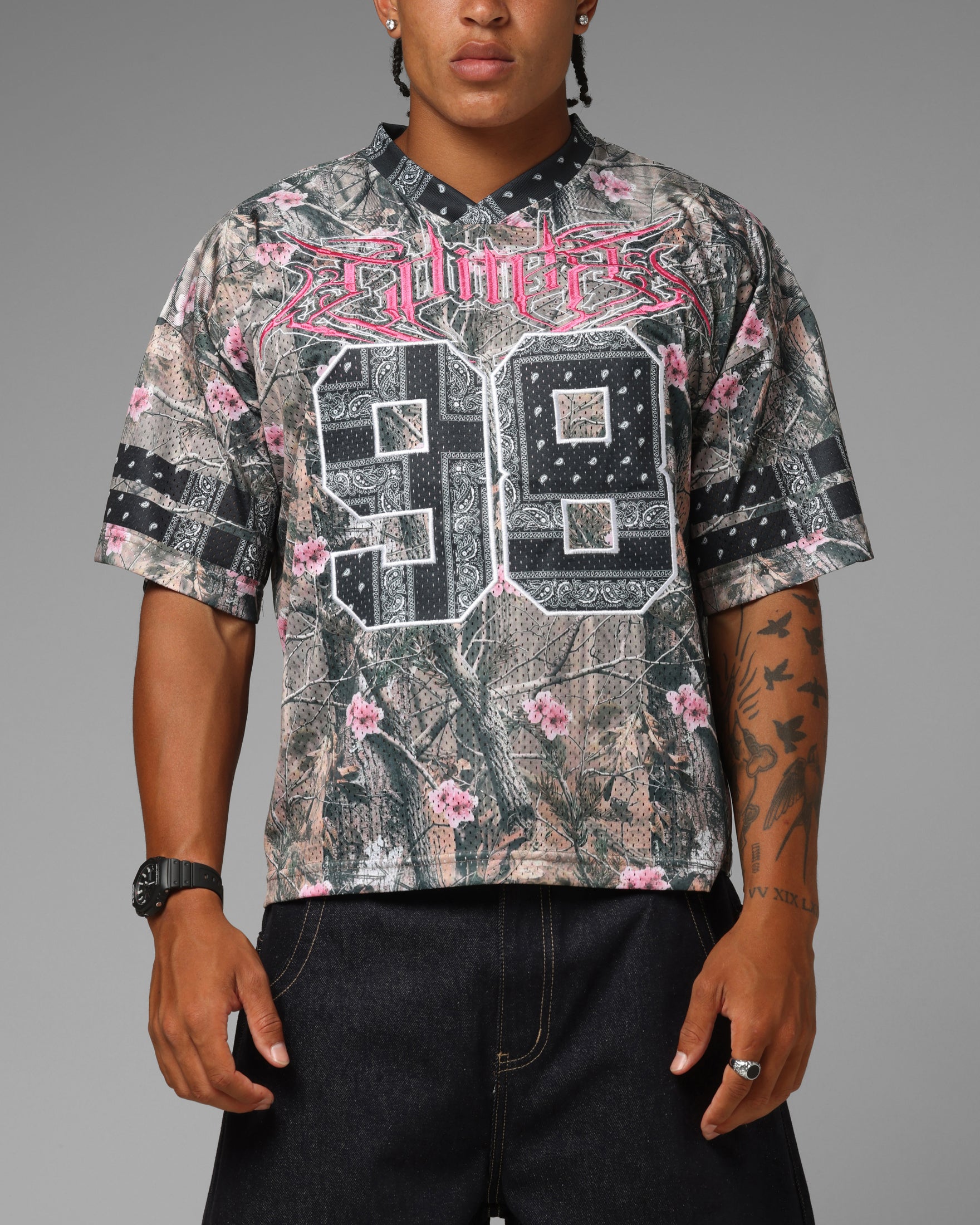 Loiter Hardcore Jersey Real Tree/Pink