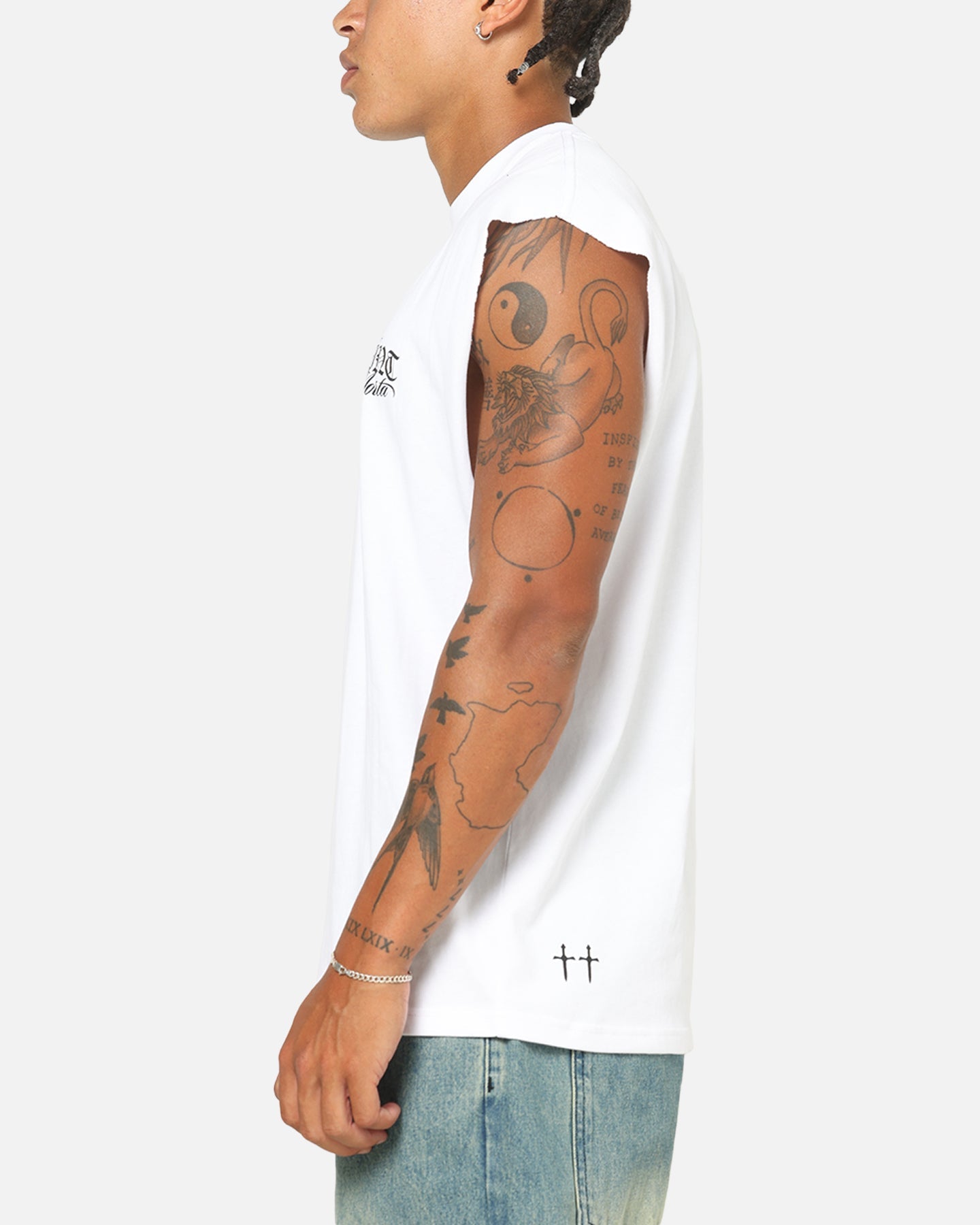 Saint Morta Serenity Oversized Muscle T-Shirt White