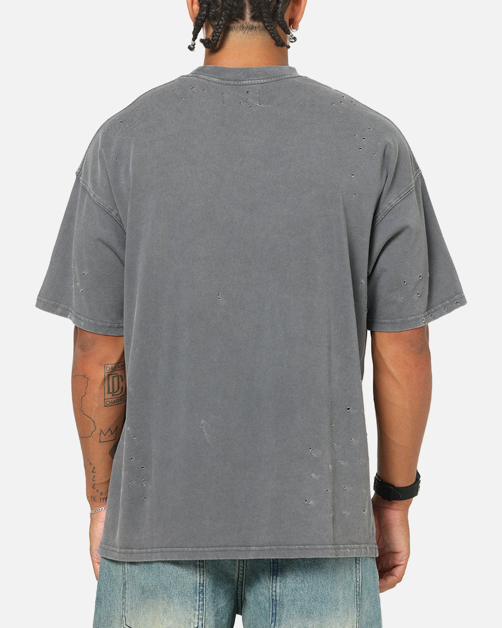 Saint Morta Punk Tour T-Shirt Washed Charcoal