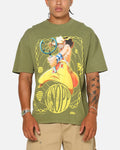 73Studio X One Piece Usopp Vintage T-Shirt Military Green