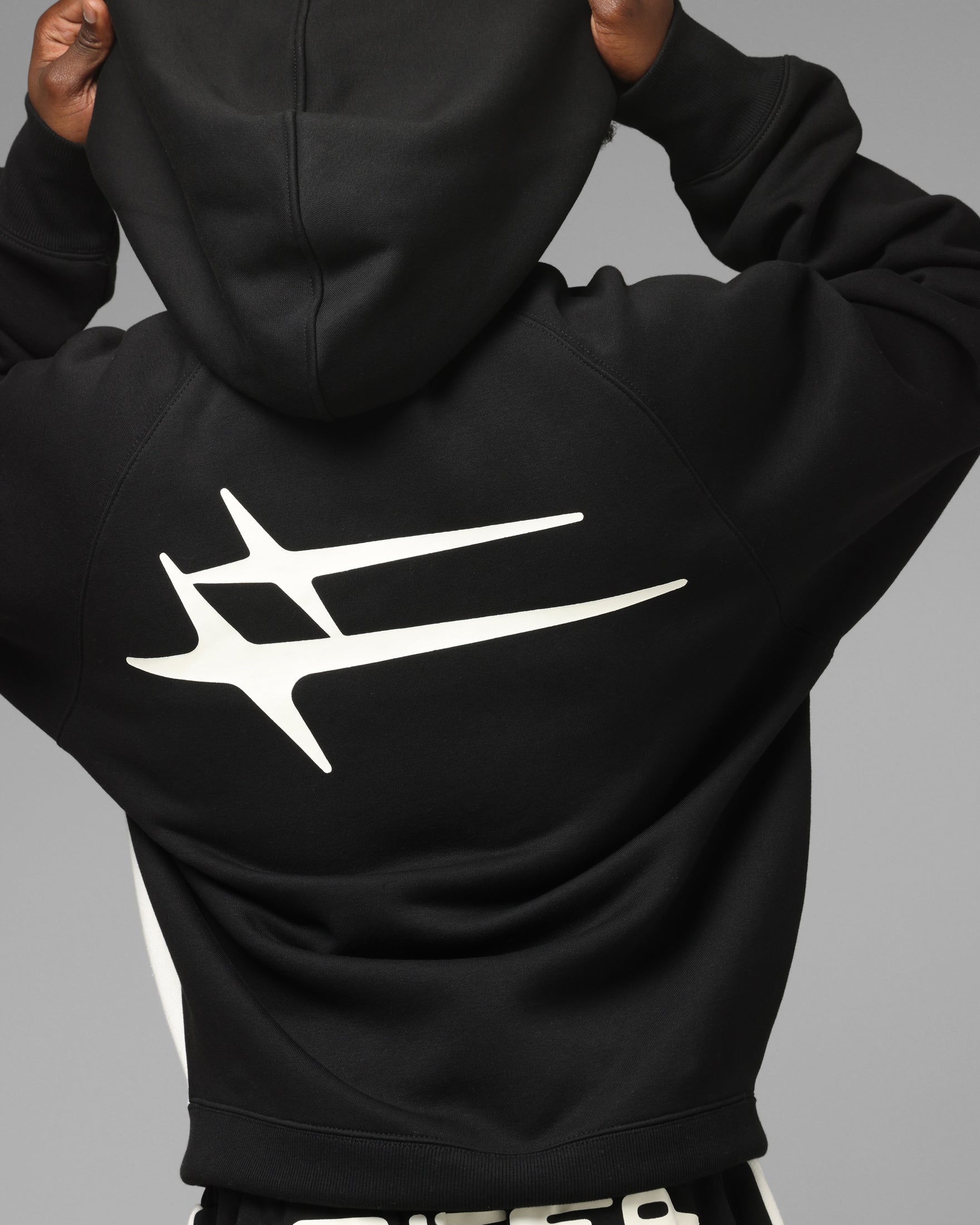 Loiter Jet Stream Zip Hoodie Black/White
