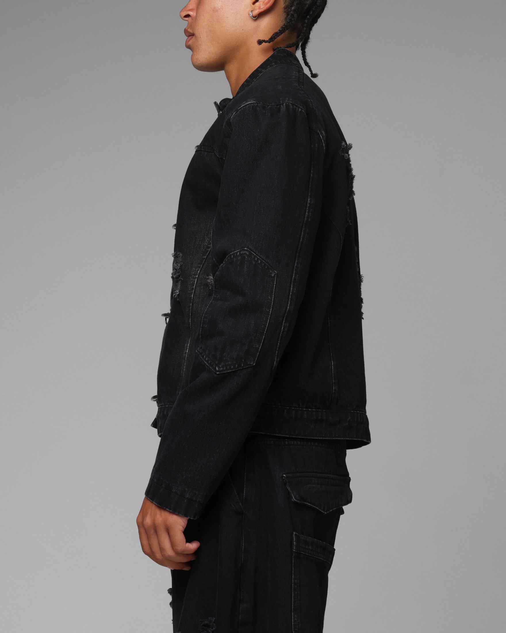 Loiter Thrasher Jacket Washed Black