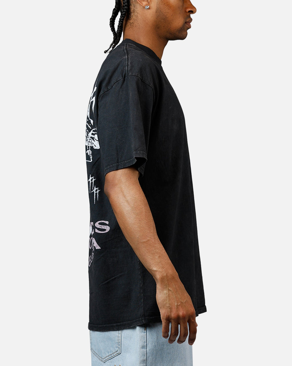 Loiter Dustborn T-Shirt Black Acidwash