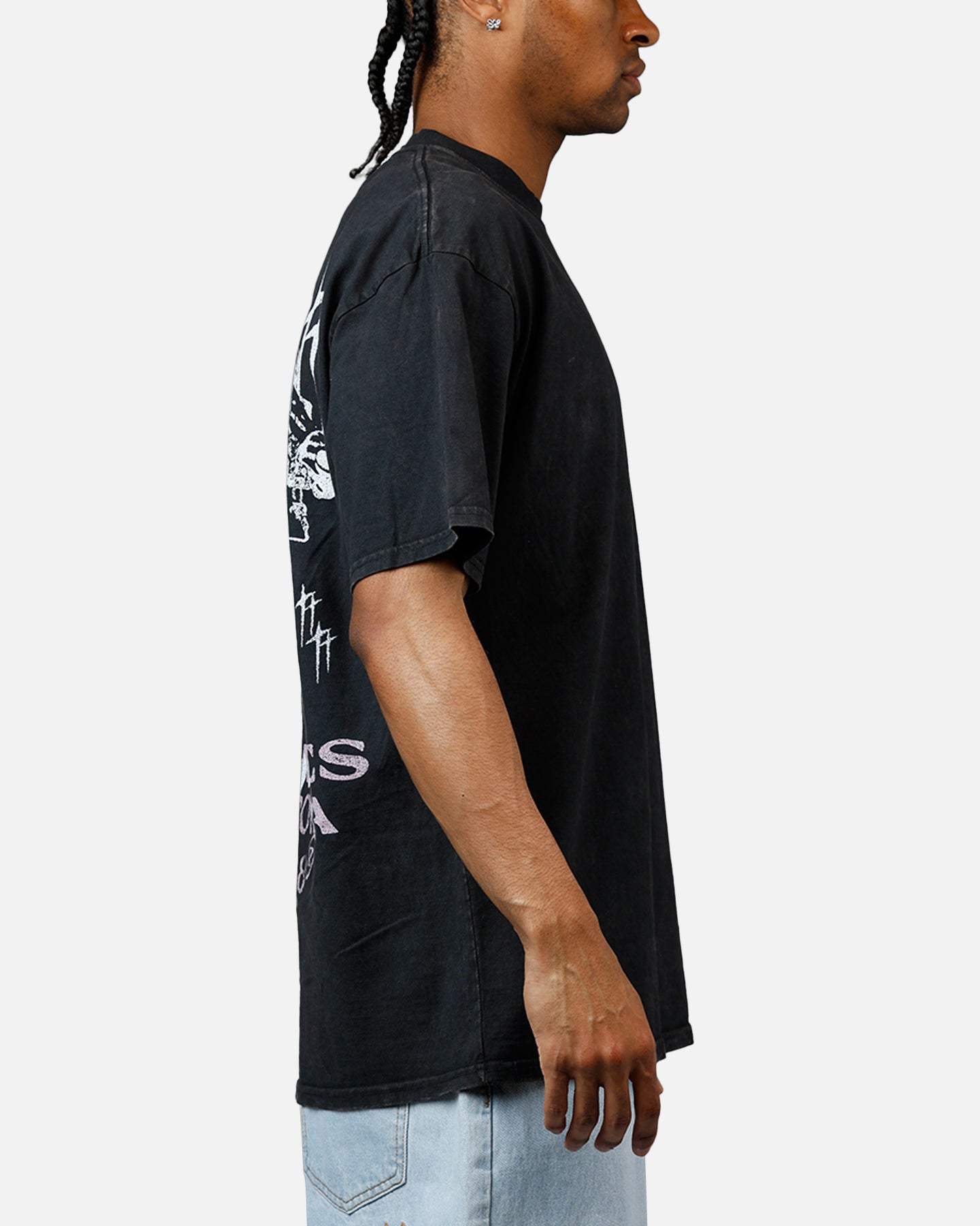 Loiter Dustborn T-Shirt Black Acidwash