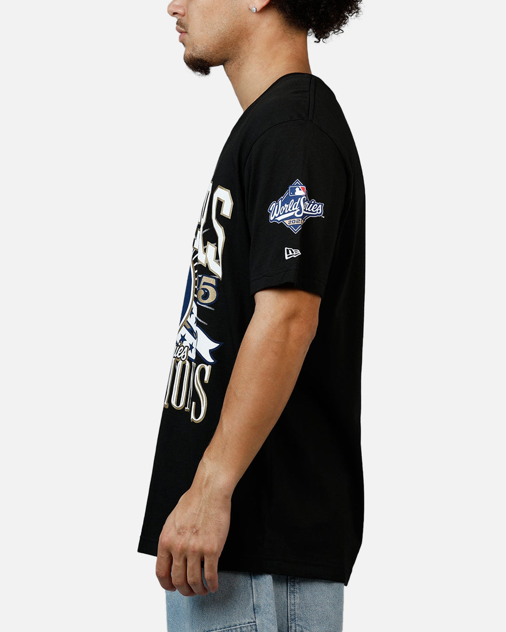 New Era Los Angeles Dodgers World Series Champs T-Shirt Black