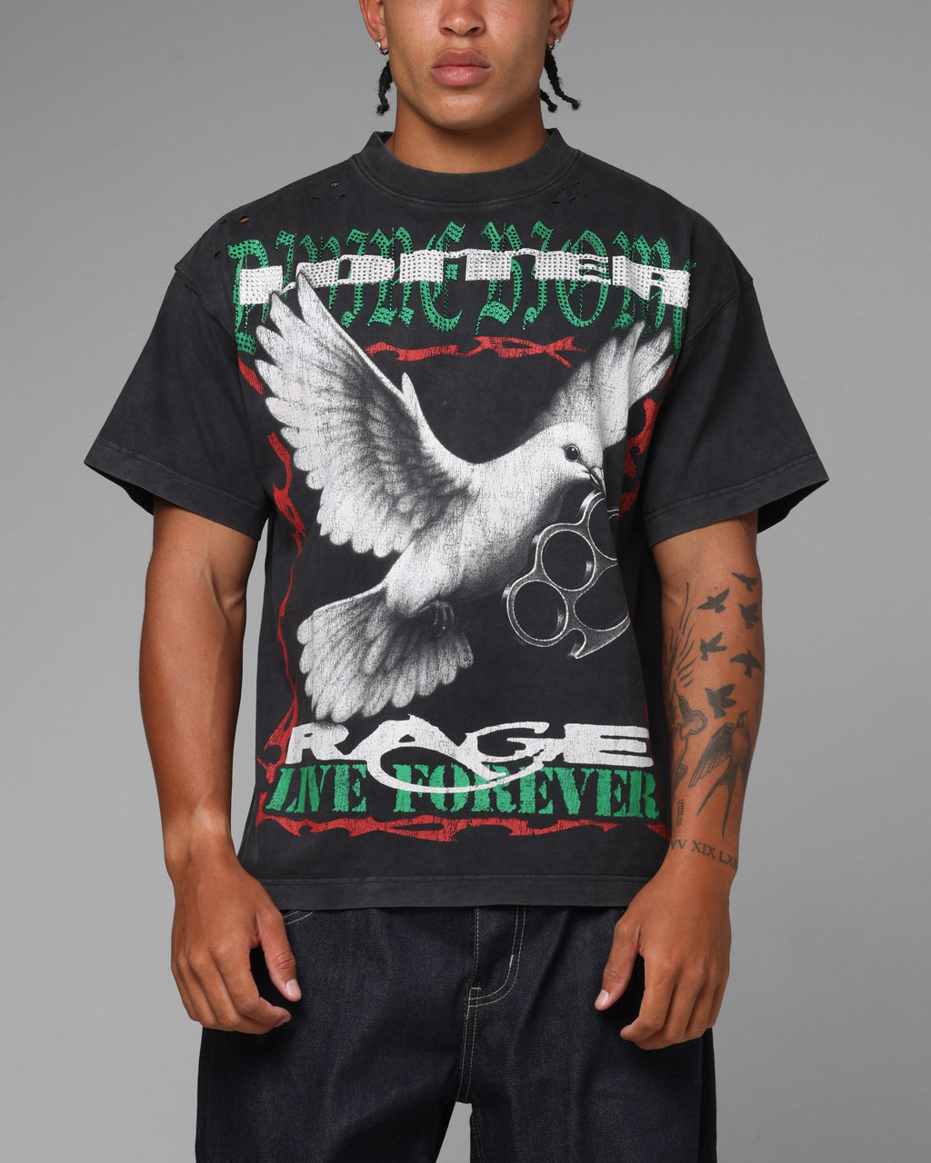Loiter Freedom Vintage T-Shirt Black