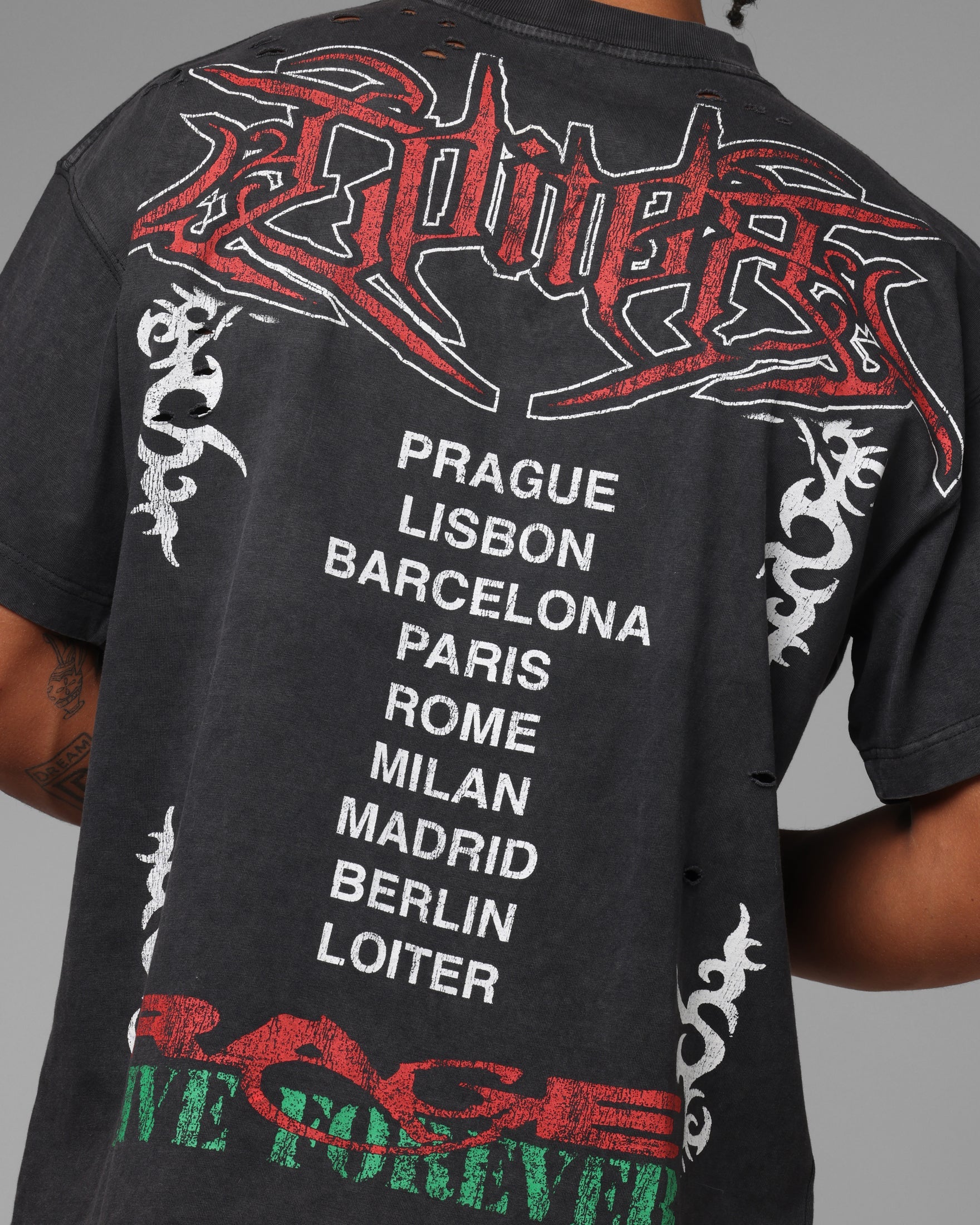 Loiter Freedom Vintage T-Shirt Black