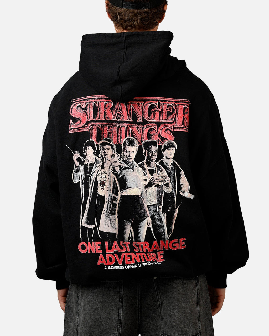 73Studio X Stranger Things Hawkins Heroes Hoodie Black