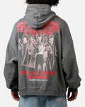 73Studio X Stranger Things Hawkins Heroes Hoodie Washed Charcoal