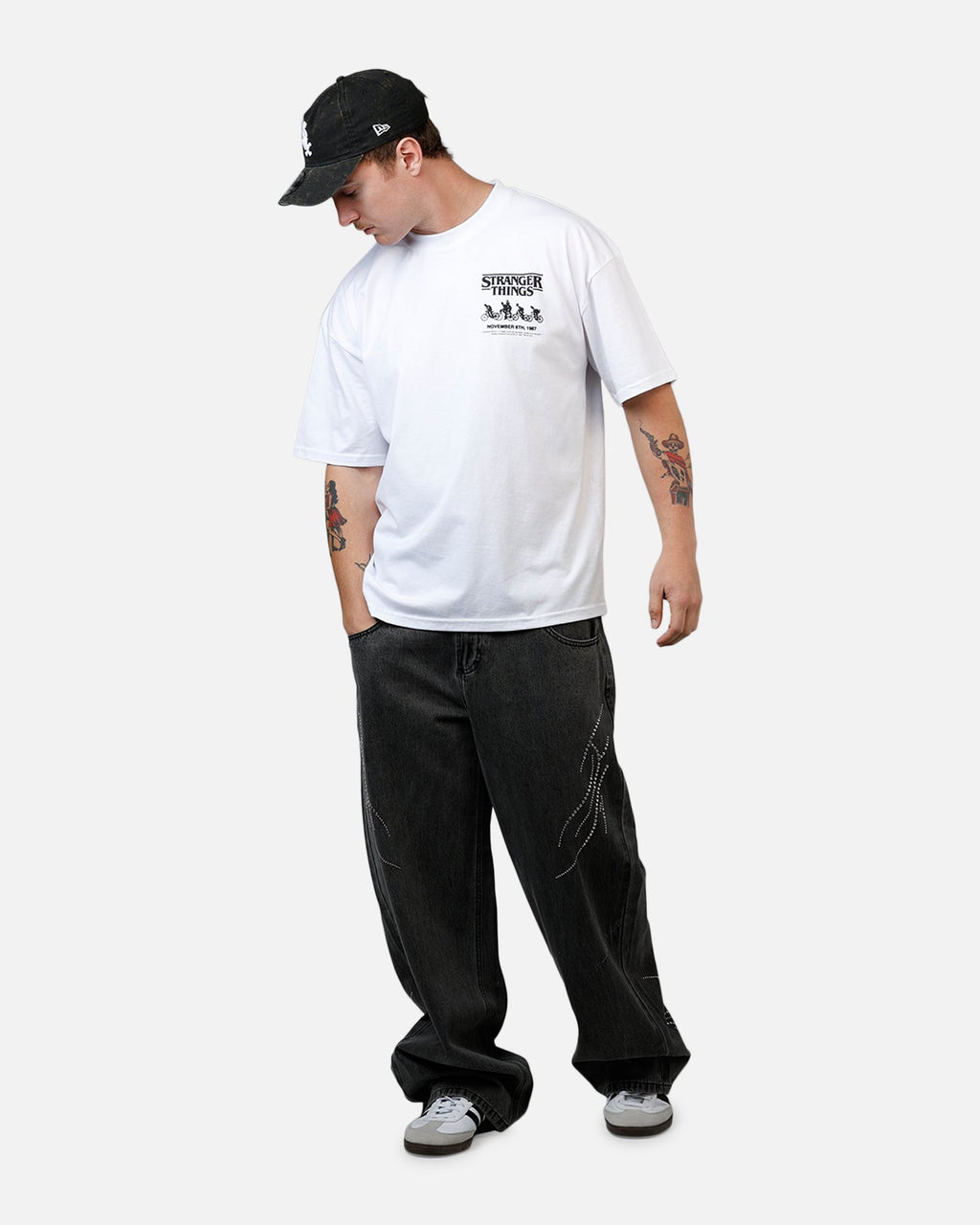 73Studio X Stranger Things One Last Adventure T-Shirt White