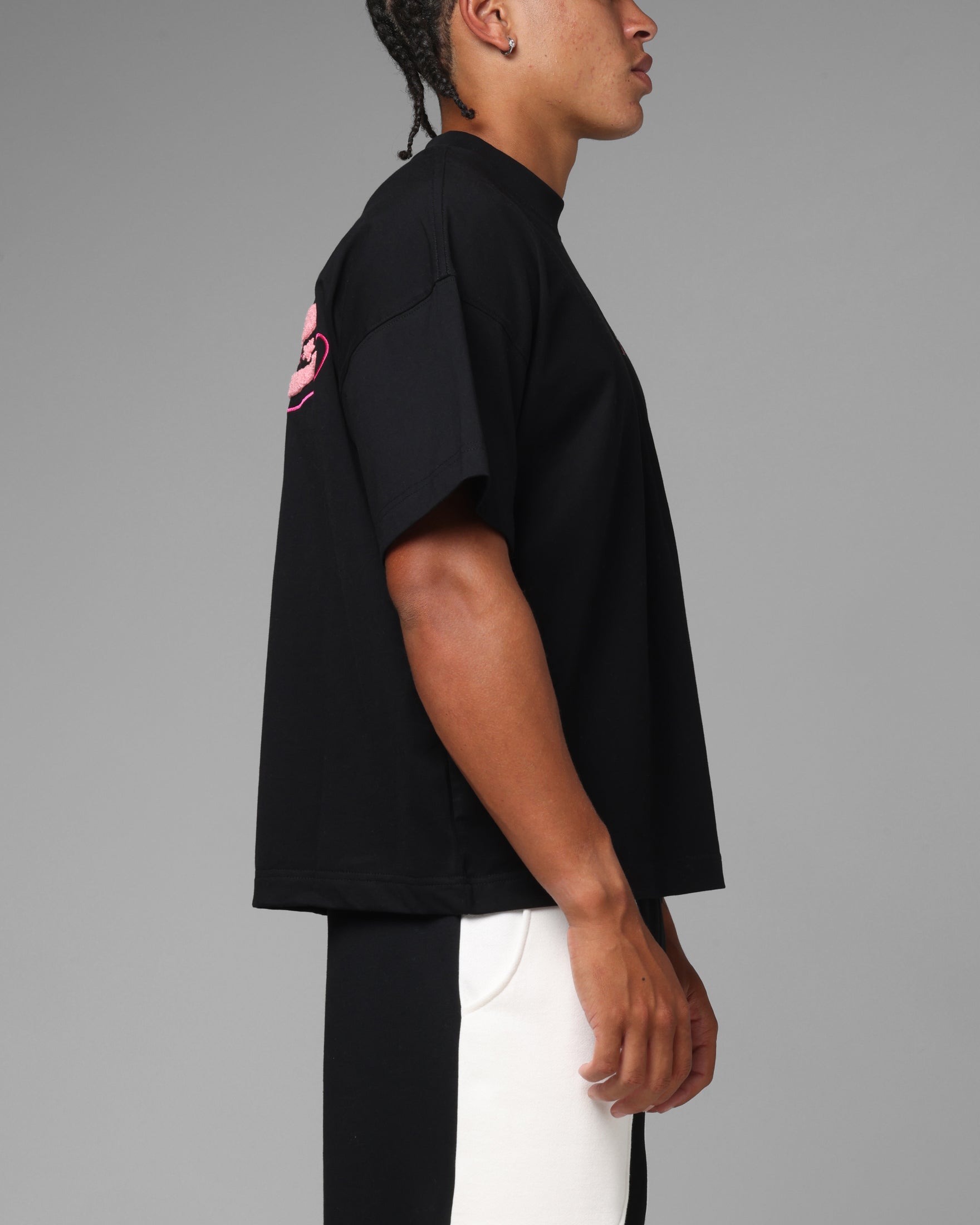 Loiter Jet Stream Chenille T-Shirt Black