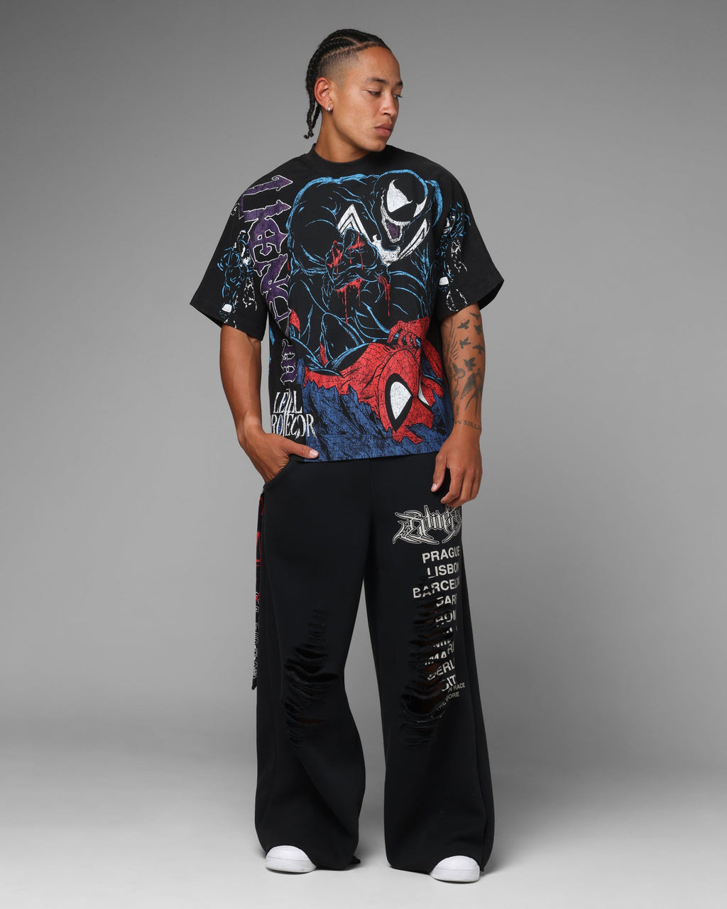 Loiter Marvel Venom Boxy T-Shirt Black
