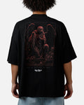 Saint Morta Divine Duty Mock Neck T-Shirt Black