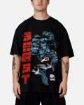 73Studio Marvel X-Men Beast Vintage T-Shirt Black Acidwash