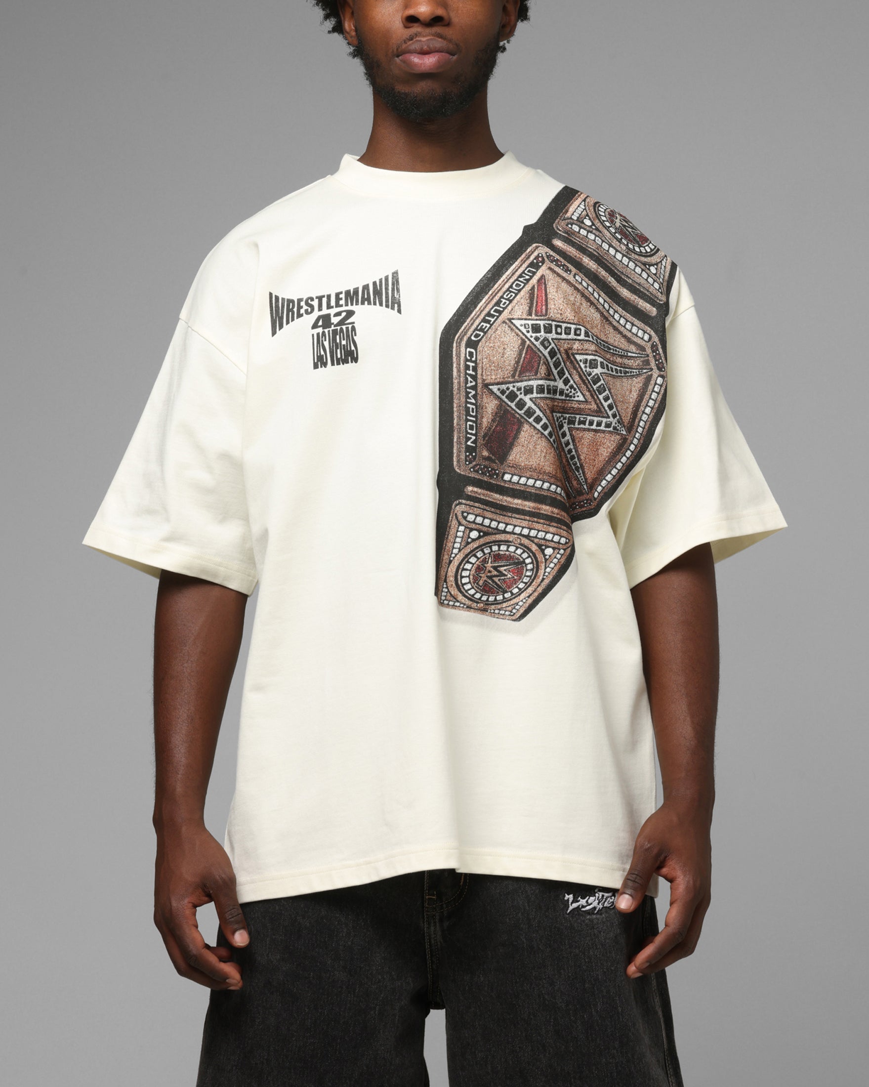 Loiter X WWE WrestleMania 42 T-Shirt Off White