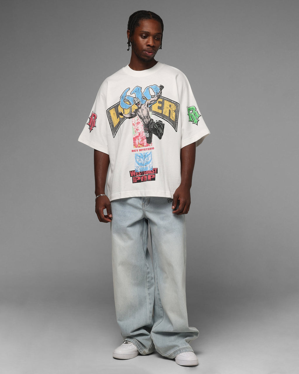 Loiter X WWE Rey Mysterio T-Shirt White