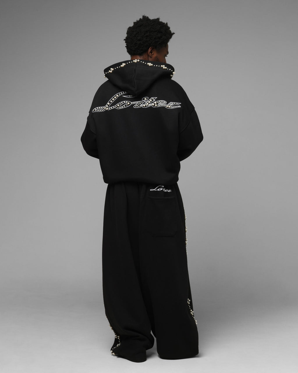 Loiter Pearl Zip Hoodie Black
