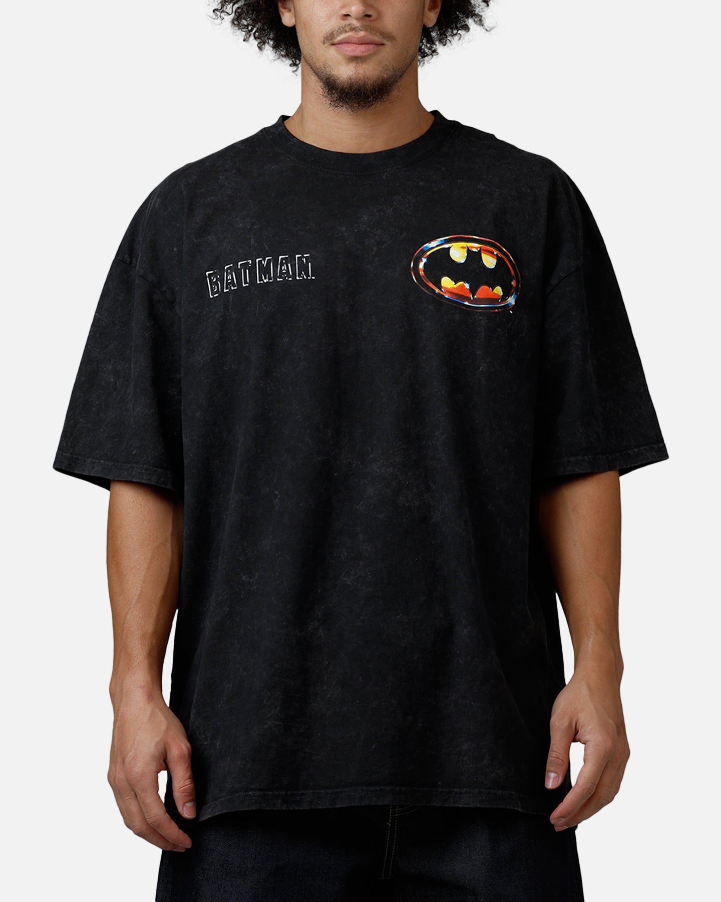 73Studio X DC Batman 1989 T-Shirt Black Acidwash